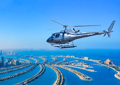 The Palm 17 minute helicopter ride Dubai