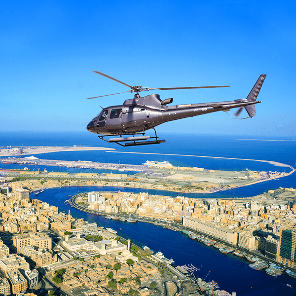 رحلة الخيال بالهليكوبتر لمدة 22 دقيقة في دبي